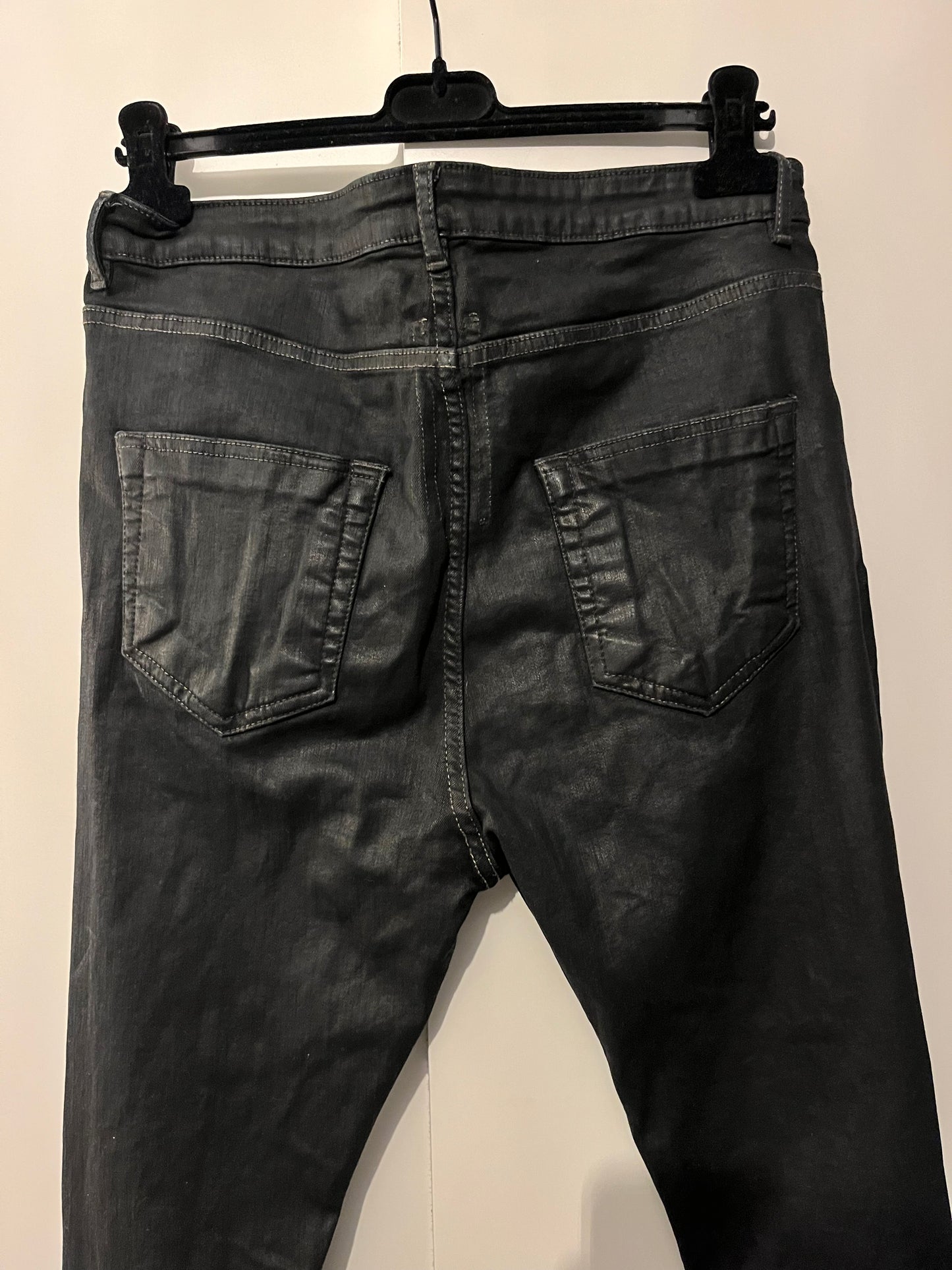 Rick Owens DRKSHDW Detroit Cut Waxed Denim