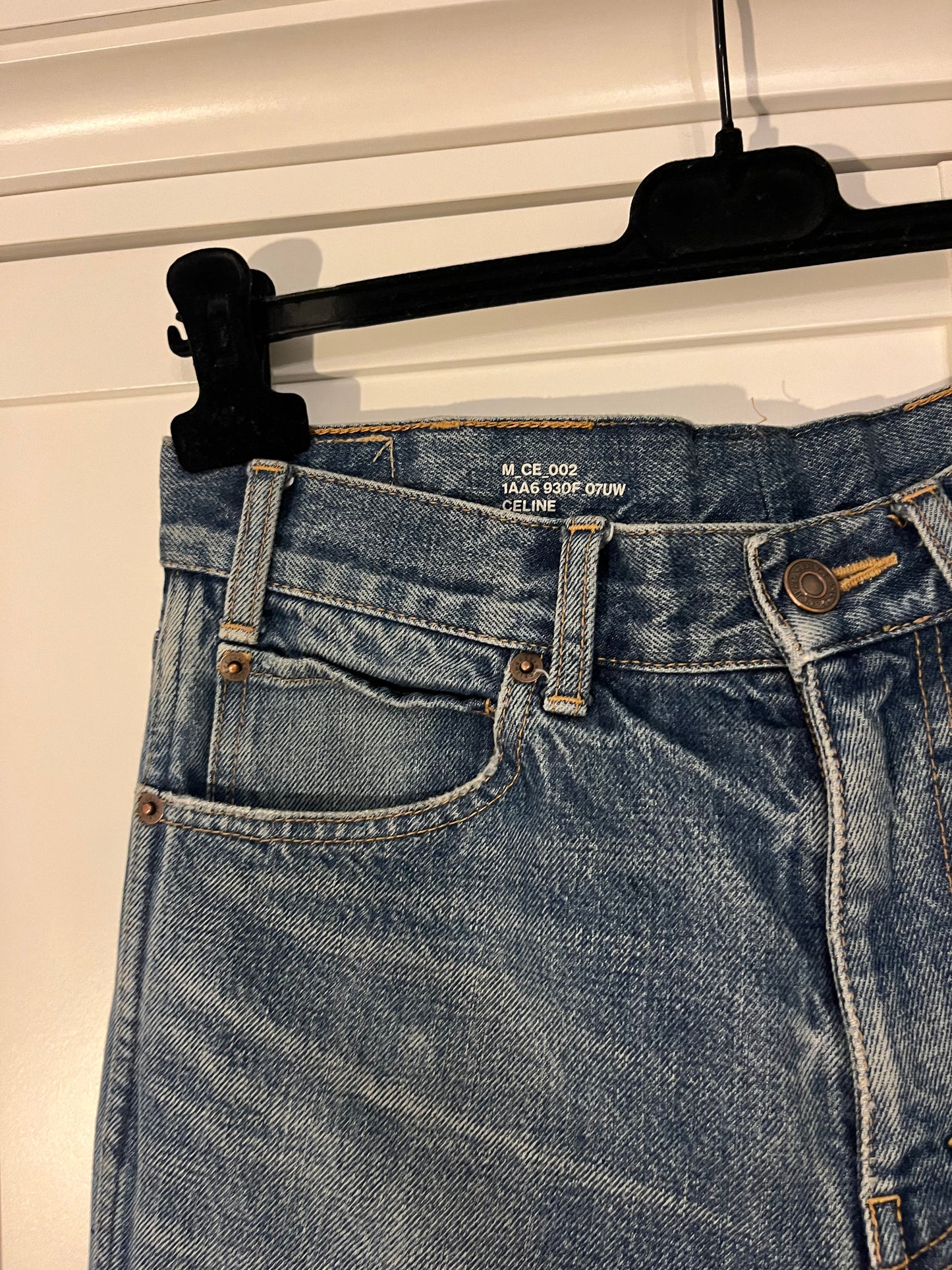 Celine SS20 Union Wash Uniform Denim