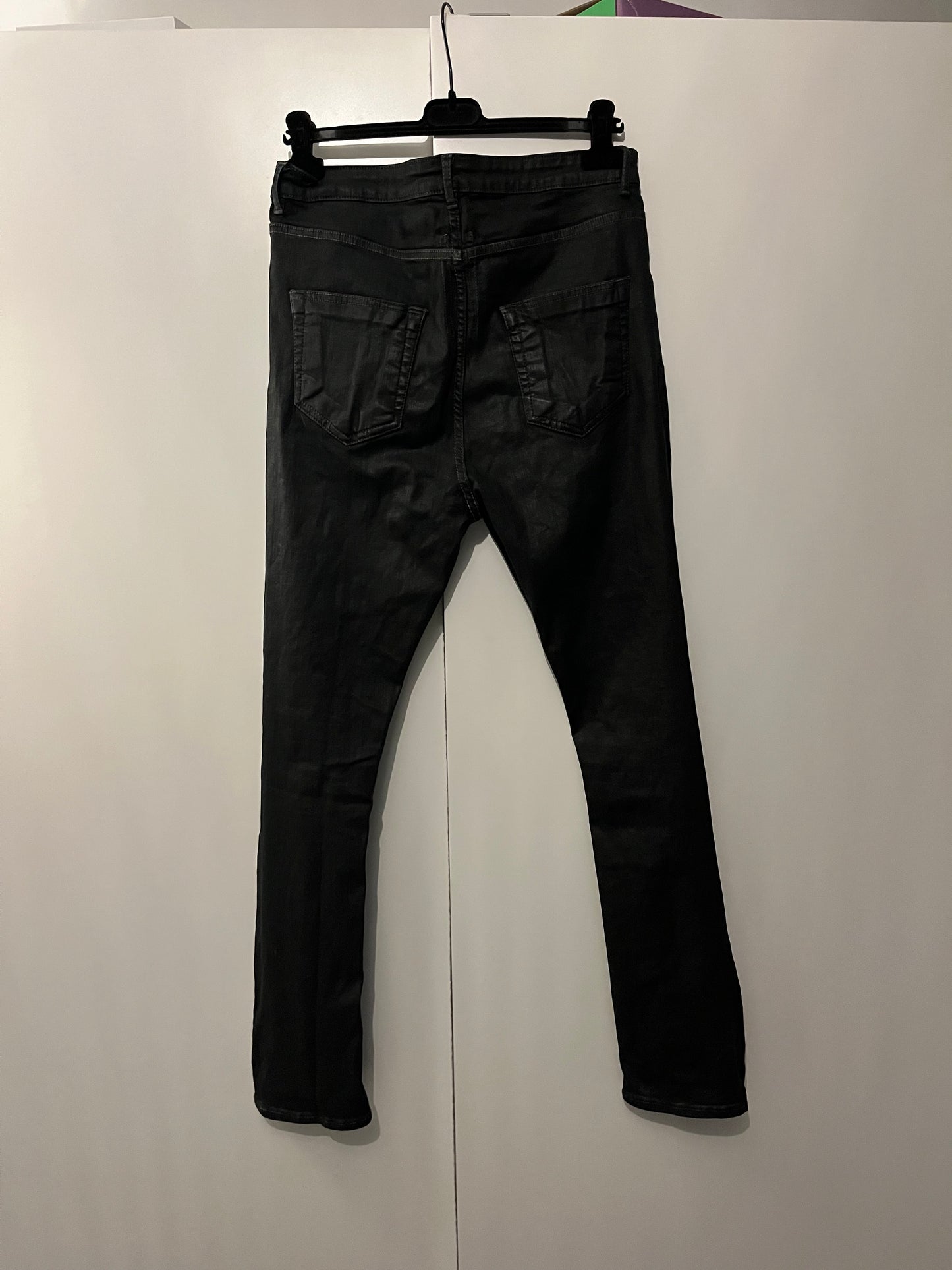 Rick Owens DRKSHDW Detroit Cut Waxed Denim