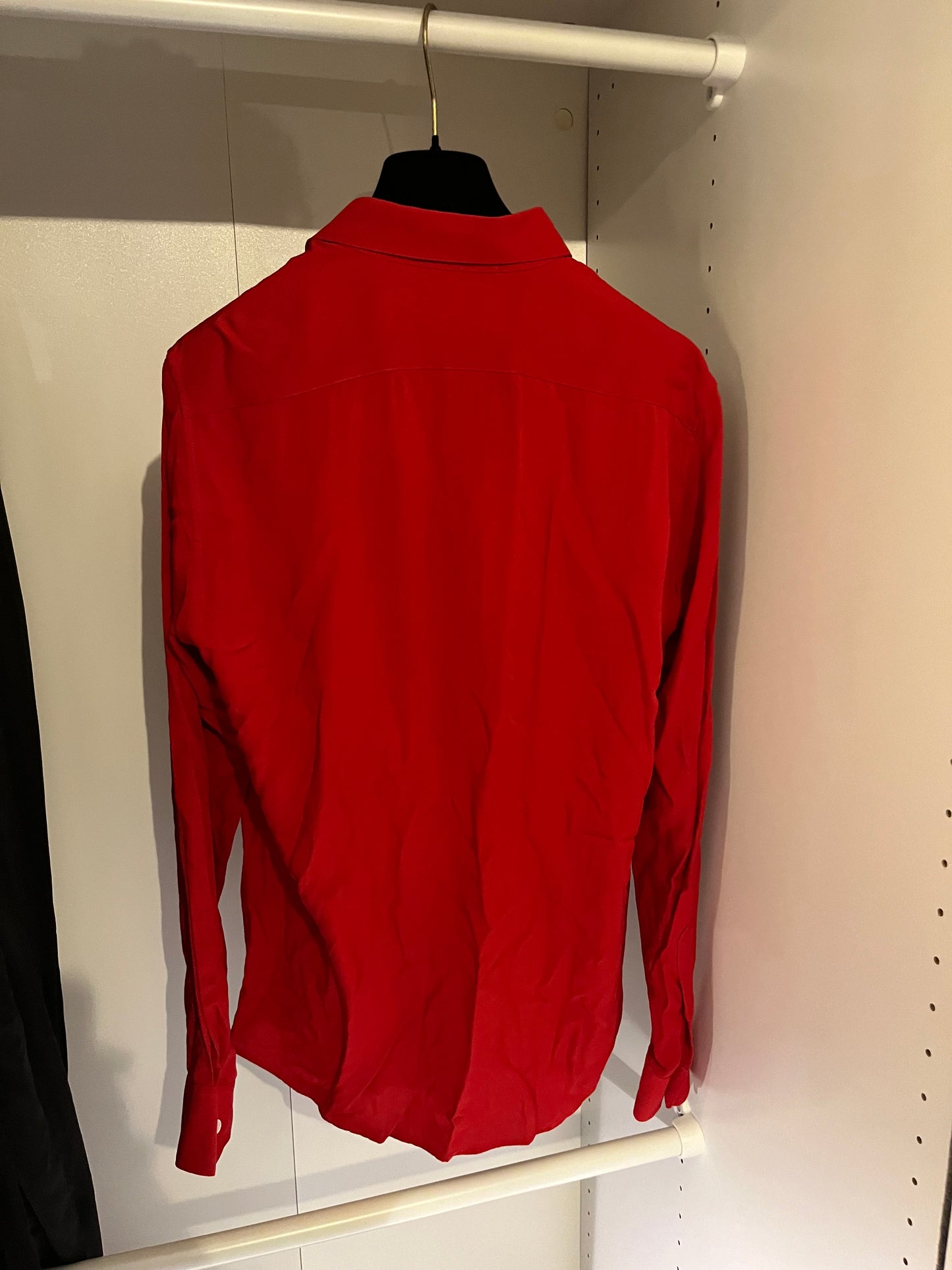 Celine SS20 Red Runway Viscose Shirt