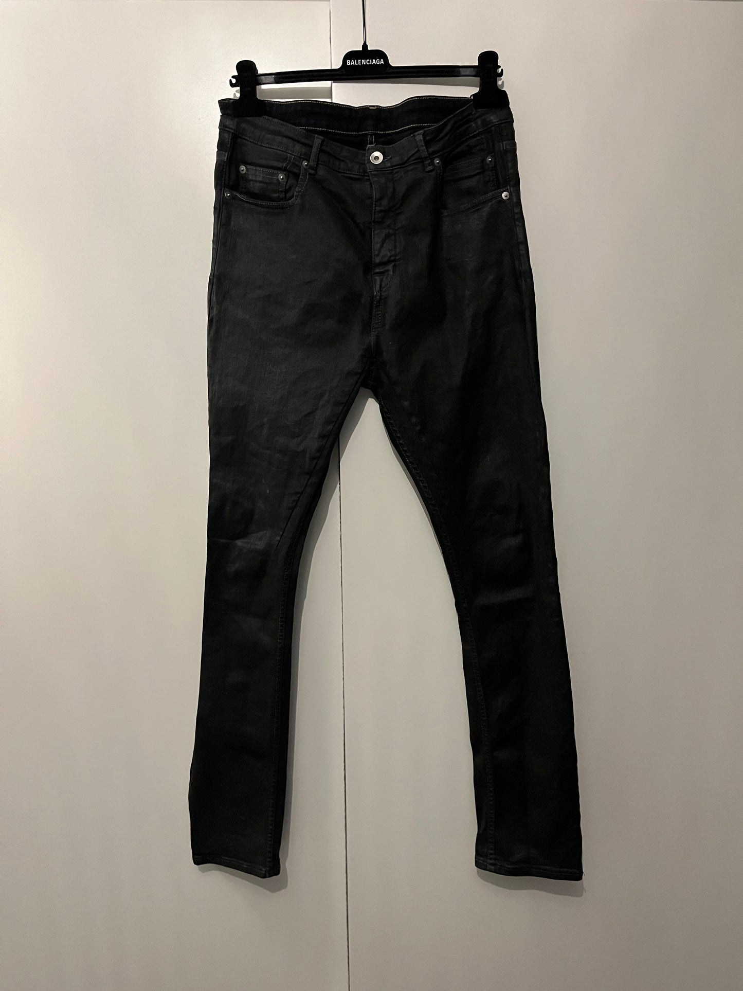 Rick Owens DRKSHDW Detroit Cut Waxed Denim